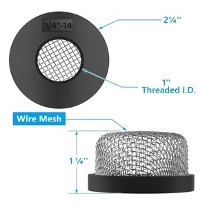 Chất lượng cao bằng thép không gỉ lưới lọc bơm lọc 3/4 inch Nữ luồng hút cốc phun chất lượng cao yếu tố lọc - Product Image 2