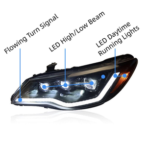 AURON Nuevo Faro Delantero LED de 32V con Chip de Alto Lumen X6 12V, Actualización Retrofit, Iluminación Blanca de 6000K, para Modelos 2005-2012, Tipo OE - Product Image 2