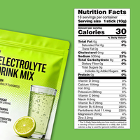 Poudre d'électrolytes OEM en sachets, saveur citron, faible en calories, électrolytes sucrés à la stévia, boisson énergétique aux électrolytes
