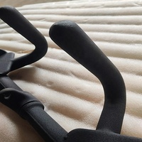 Nouvelle barre de triceps à poignée Dipped, poignée de traction latérale enduite, robuste pour machine à câble, entraînement des dos à bras droit