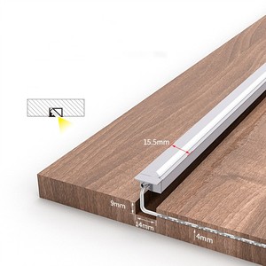 DC12v/24vLEDキャビネットダウンライト45度斜め発光シリコン埋め込みワードローブキャビネット誘導ライト - Product Image 1