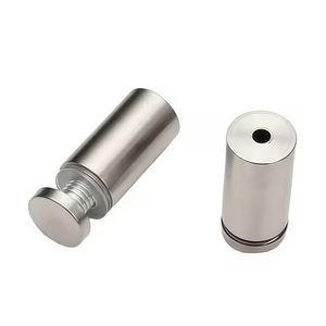 Entretoise en acier inoxydable de 100mm usinée <span class=keywords><strong>sur</strong></span> <span class=keywords><strong>mesure</strong></span> pour panneaux de verre spéciaux vis à clou de fixation publicitaire envoyer un dessin pour <span class=keywords><strong>devis</strong></span> - Product Image 3