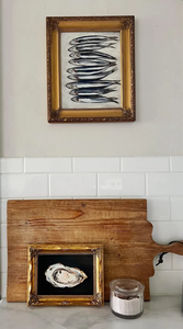 STILL LIFE Bundle Sin marco Bodegón Arte original Pequeña Naturaleza muerta Limón Arte Pintura Sardinas Arte - Product Image 3