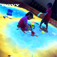 Console de jeux de sol interactive 3D HOVY, équipement de terrain de jeux intérieur, utilisé pour les jeux de projection d'amusement pour enfants