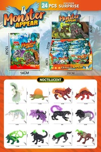 Jouets de monstres fantastiques phosphorescents, 12 styles de figurines de créatures mythiques anciennes, design lumineux, figurines d'action à collectionner pour enfants - Product Image 5