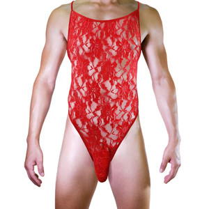 Body en dentelle <span class=keywords><strong>transparent</strong></span> pour <span class=keywords><strong>homme</strong></span>, nylon fin, taille mi-haute, G209, sous-vêtements sexy - Product Image 2