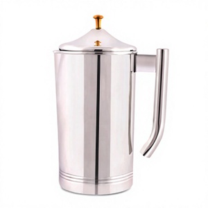 เหยือกกาแฟสแตนเลสพร้อมหัวจับทองเหลือง ดีไซน์ทันสมัย - Product Image 1