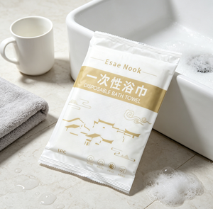 Toalla de Baño Desechable para <span class=keywords><strong>Hotel</strong></span> y Spa, Toalla de Baño Desechable para <span class=keywords><strong>Hotel</strong></span> Envasada Individualmente, Toalla de Ducha Grande de Un Solo Uso para Hostelería - Product Image 4