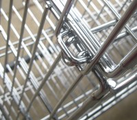 Présentoir multi-usages pour paniers empilables en fil métallique pour supermarché Présentoir pour magasin de détail