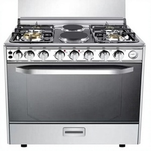 Cuisinières 6 brûleurs 4 gaz 2 électriques <span class=keywords><strong>avec</strong></span> <span class=keywords><strong>four</strong></span> intégré Cuisinière à gaz et électrique verticale <span class=keywords><strong>avec</strong></span> <span class=keywords><strong>four</strong></span> Commande par bouton - Product Image 1