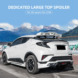 Aileron de coffre arrière pour Toyota C-HR, grande extension de toit, couvercle de garniture, lèvre en carbone, accessoires auto CHR 2016-2019 - Product Image 3