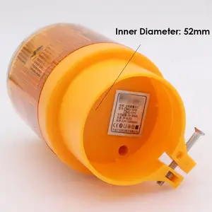 Lámpara de alarma estroboscópica LED giratoria, luz de advertencia de sirena, amarilla, azul, roja y verde