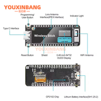 Carte de développement ESP32 Lora SX1262+ESP32S3 LoRa Wireless Stick Lite V3 433-510MHZ/ 863-928MHZ