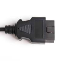 Kabel Ekstensi OBD2 16 Pin Male Female, Kabel Diagnostik 50cm, Adaptor Panel PVC untuk Pemindai Komputer Mobil Elektronik
