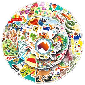 50 Uds Australia paisaje viaje Graffiti pegatinas para maleta equipaje bolsa decoración canguro Sydney regalo pegatina - Product Image 6
