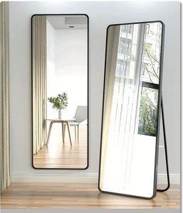 Miroir sur pied de grande taille en métal noir de luxe pour chambre à coucher, miroir de corps entier, miroir de maquillage, espejo, spiegel, miroir - Product Image 3