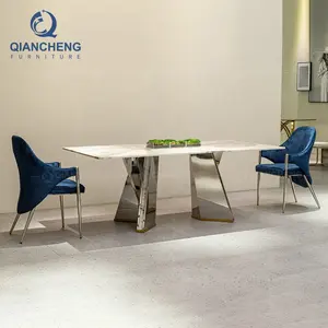 Seek wholesaler oem european designers dinning room bling furniture granite top marble dining table