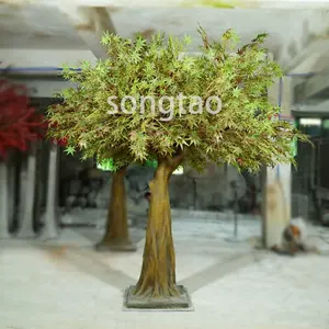 Фабрика songtao, оптовая продажа, Реалистичный искусственный клен, имитация Красного клена, Японский клен, поддельные деревья