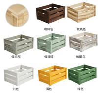 Caisse en bois de lait et de légumes, carrée, blanchie à l'eau, non finie, écologique, vieillie, décorative pour salon et cuisine, personnalisable, vente en gros