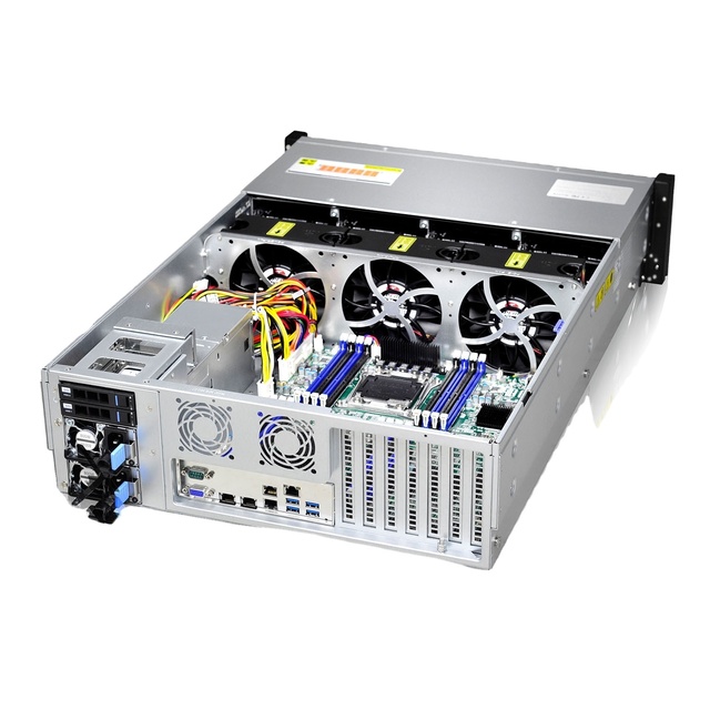 16-Bay 3U Industrial Server Rack Chassis with E-ATX Motherboard for NAS Storage-in Stock