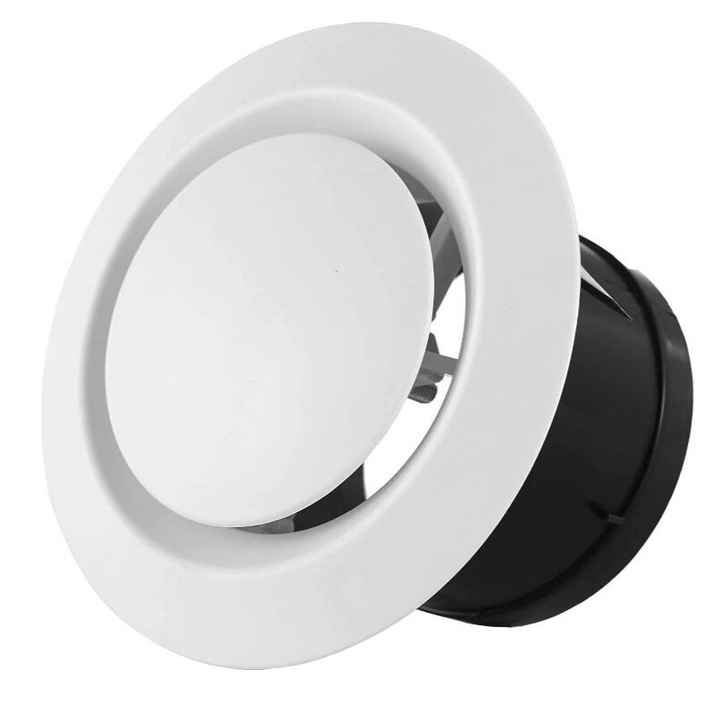 Awclub 5 Inch Round Air Vent Cover, ABS Adjustable Soffit Exhaust Vent