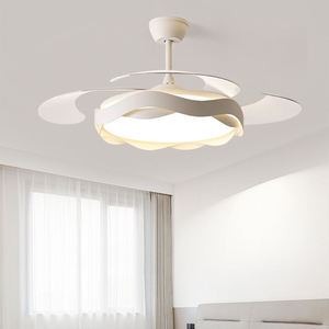 Modern 4-Blade DC Motor Metal <strong>Ceiling</strong> <strong>Fan</strong> with Dimmable <strong>LED</strong> Light <strong>Kit</strong> and <strong>Remote</strong> <strong>Control</strong> for Project Installation - Product Image 2