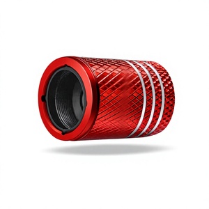 Tapa de válvula de aleación de aluminio estilo americano de 17 mm con anillo de sellado incorporado para protección contra el polvo de neumáticos de coche - Product Image 4