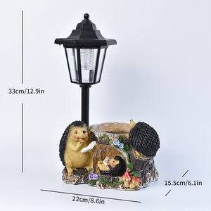 Customized Modern Art Pet Theme Resin <strong>Dog</strong> Statue Taiyang Lamp Indoor/Outdoor Lighting Decoration Small Animal Ornaments - Product Image 6