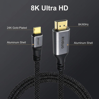 Câble USB C vers HDMI ZOGUO 8K 60Hz 4K 120Hz HDR Type C vers HDMI