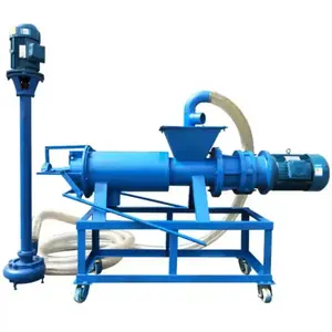 High quality cow manure screw separator for sale/cow dung drying machine/pig manure dewatering machine