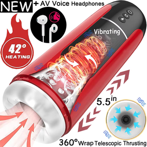 Masturbatore Automatico <span class=keywords><strong>Maschile</strong></span>, Giocattoli Sessuali per Uomini, Giocattolo per Adulti, Strumento di Masturbazione Rotante e Pulsante, Macchina del Sesso, Pompa Elettrica per il Pene - Product Image 6