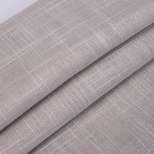 Z12-050 Lusia-3 <span class=keywords><strong>Tissu</strong></span> de rideau en polyester respirant 100% aspect lin, luxe, voile, plusieurs couleurs, 160GSM, vente chaude - Product Image 1