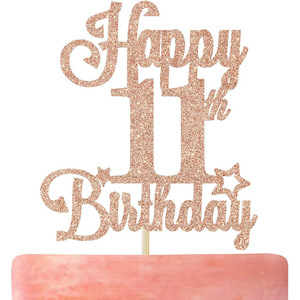In stile ingrosso Happy Birthday Cake Topper per panetteria diversi numeri Bling decorazione della torta - Product Image 6