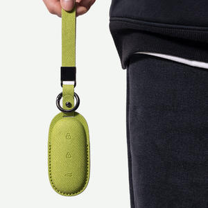 Sac de clé de voiture en cuir de chèvre d'origine coque de clé de télécommande spéciale housse de protection accessoires de clé de voiture de qualité supérieure - Product Image 4