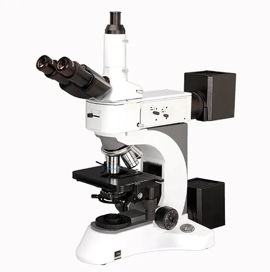 Bestscope BS-6020TRF Microscópio metalúrgico de laboratório trinocular com 30 mm de altura máxima da amostra
