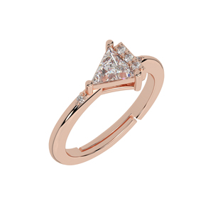 Anillo de Compromiso de Plata de Ley 925 con Diamantes Deslumbrantes, Chapado en Oro Rosa, Engaste de Garra, Joyería Fina de Moda para Mujer, Fiesta de Bodas - Product Image 3