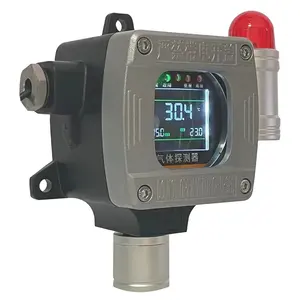 NKYF supplier LCD display Wall-mounted Gas Detector Fixed Combustible and Toxic Gas Detector with Light Alarm