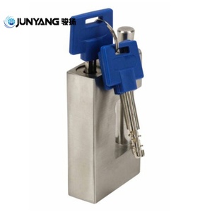 กุญแจคล้องสี่เหลี่ยมสแตนเลสกันน้ำ ป้องกันการตัด ความปลอดภัยสูง สำหรับประตูโรงงานใหม่ ตู้คอนเทนเนอร์ และอุปกรณ์เสริม - Product Image 4