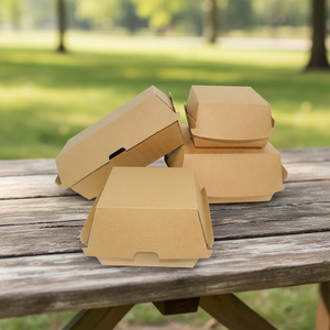Pochettes jetables biodégradables et écologiques en papier kraft imperméable pour burgers et <span class=keywords><strong>poulet</strong></span> frit, personnalisables, marque INMAN, origine Zhejiang - Product Image 1