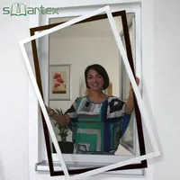 Perfil de aluminio conectar Esquina de plástico durabilidad superior Ventana de pantalla con marco de insecto retráctil multiuso