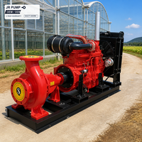 Pompe centrifuge à flux mixte 20 CV, 2, 4, 6, 8 pouces, moteur diesel, pompe à eau mobile sur remorque pour l'irrigation des vergers et des fermes