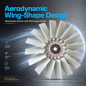 Impellers de ventilateur axial P5 à 16 pales de 1245 mm pour radiateur de moteur de générateur de 700 kW - Product Image 2
