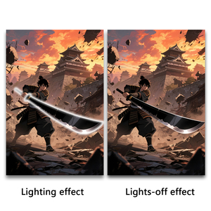 <span class=keywords><strong>Anime</strong></span> en la pared de fondo de la pared de la sala de estar decoración del hogar pinturas creativas acrílico LED pintura - Product Image 6