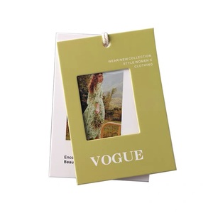 Tùy chỉnh được thiết kế <span class=keywords><strong>kraft</strong></span> giấy treo thẻ với kim loại dây giày chuỗi cho quần áo túi giày-miễn phí in với logo tên thương hiệu thẻ - Product Image 4