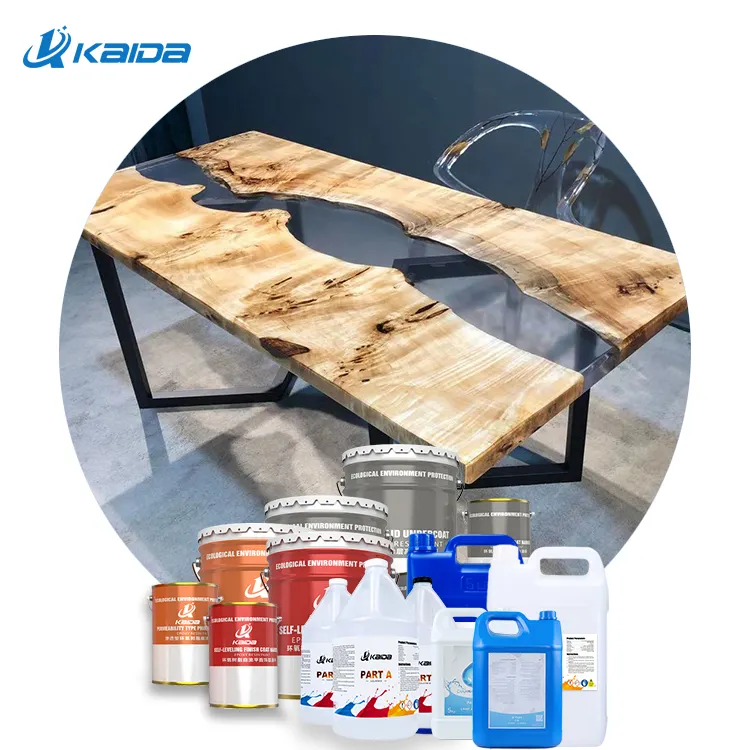 Wholesale Water Clear Epoxy Resin And Hardener For Wood Casting Epoxy Table Coating Resin Epoxy Clear