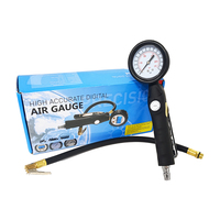 Manomètre de pression des pneus, pistolet de gonflage de pneus robuste rempli d'huile de silicone, connecteur 1/4"NPT pour compresseur d'air, équipement automobile