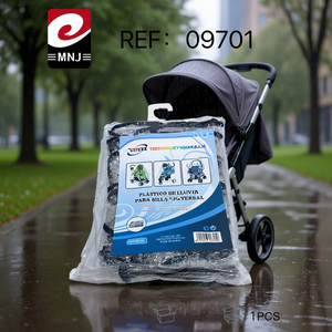 Stroller Rain Cover Universal Fit Black Waterproof Protection For Baby Stroller - Product Image 3
