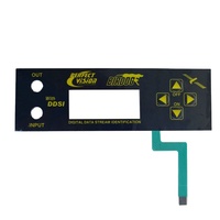 Teclado de Membrana con Superposición Gráfica Impresa Personalizada OEM, Interruptor de Membrana Flexible de Circuito Plateado Multicapa con Adhesivo 3M