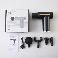 Mini pistolet de massage sans fil, masseur à percussion pour tissus profonds, appareil de récupération musculaire sans fil avec 4 têtes