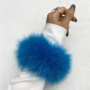 Phụ Nữ Của Mềm <span class=keywords><strong>Fox</strong></span> Lông Lông Tát Vòng Đeo Tay Lông Cuff Phụ Kiện Tóc Vòng Chân Vòng Đeo Tay Lông Dây Đeo Cổ Tay <span class=keywords><strong>Fox</strong></span> Lông Còng - Product Image 2